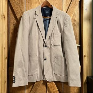 🧑‍💼Jachs New York Tailoring Taupe Hudson Stretch Size Large Twill Blazer